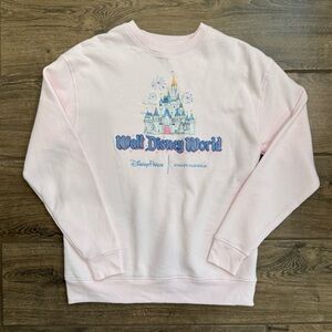 NWOT Disney Parks x Stoney Clover Lane Disney World Pink Sweatshirt Size Small